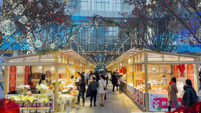 成都万象城夜市暖心生活气息