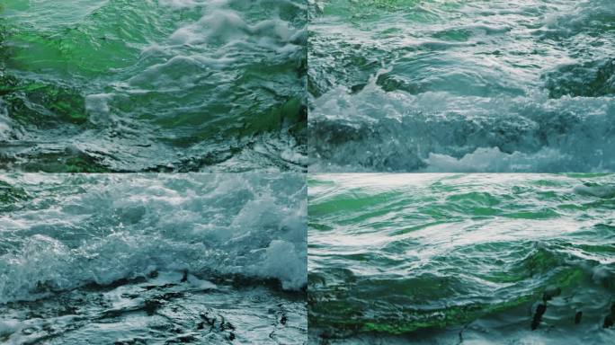 碧绿的水 奔涌的水