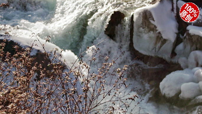 【原创】冰雪融化与鲜水河的升格拍摄合集