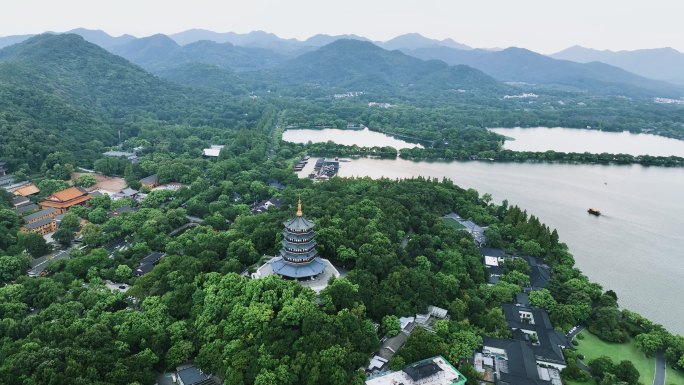 4K 杭州西湖 杭州雷锋塔