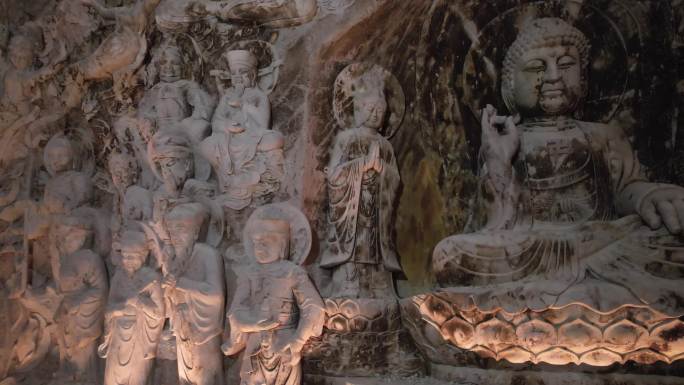中国石窟佛像 千佛雕塑 建筑艺术