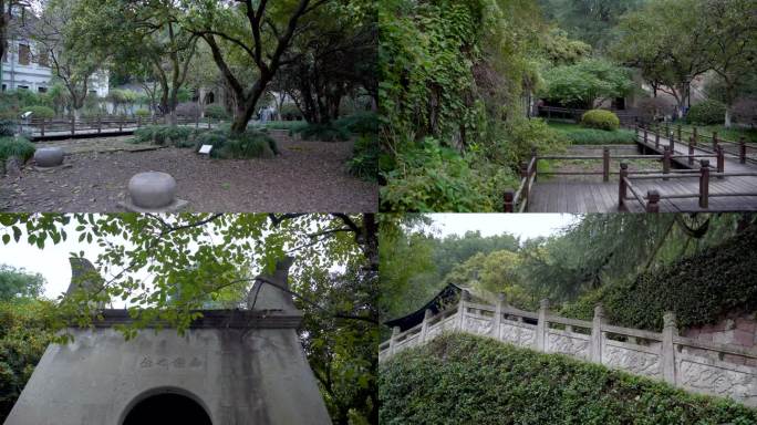 杭州西湖中山公园清行宫遗址4K视频合集