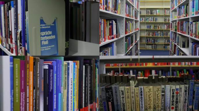 4K图书馆|自习室|自律|学习|外文图书