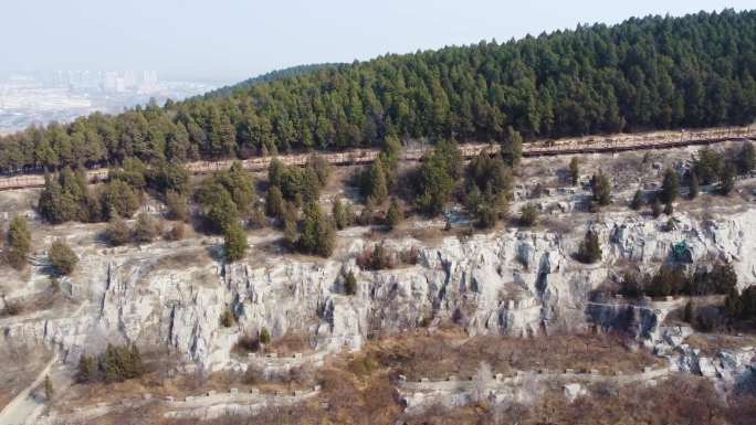 4K航拍 济宁梁山 水泊梁山 售票处