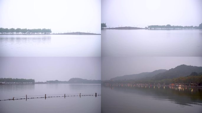 杭州西湖雾景4K视频合集