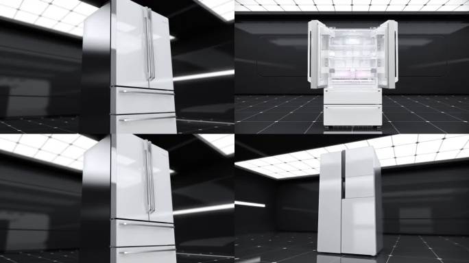 三款冰箱三维动画