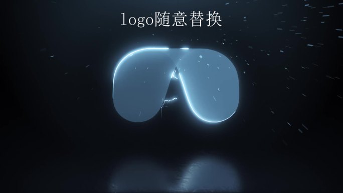 电流能量闪电火花logo演绎片头片尾