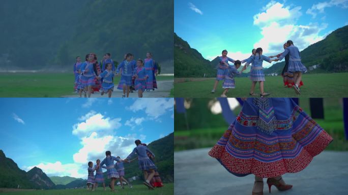 少数民族（壮族）妇女儿童服饰展示