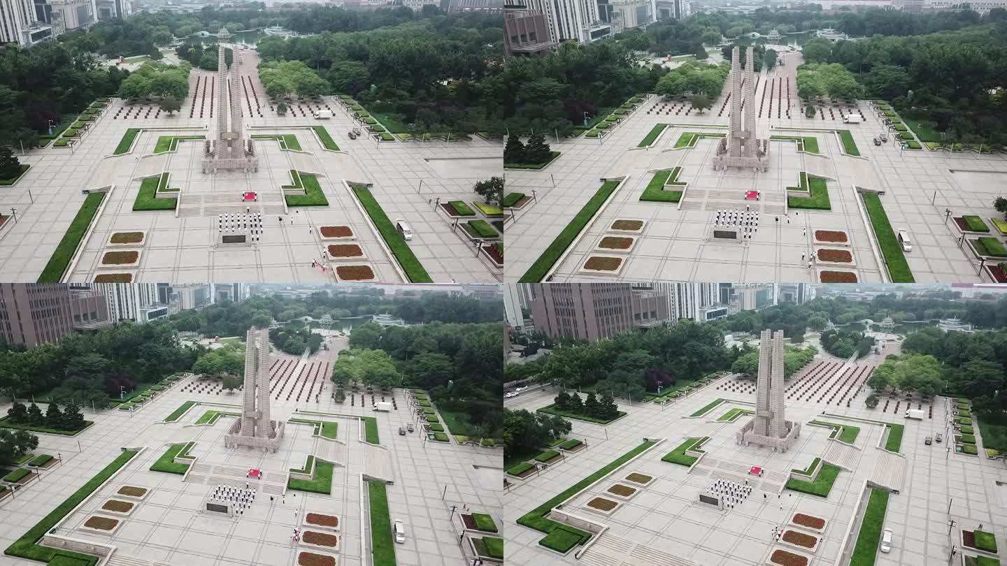 唐山抗震纪念碑广场宣誓仪式