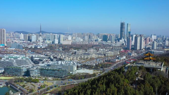 【4K】徐州云龙山观景台城市航拍