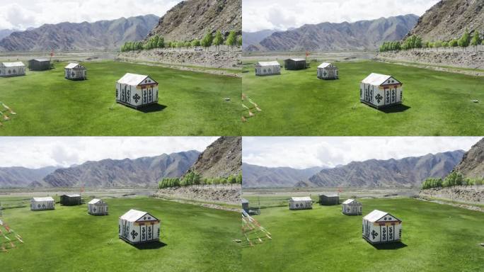 草原白帐篷 西藏民族特色帐篷西藏节日帐篷
