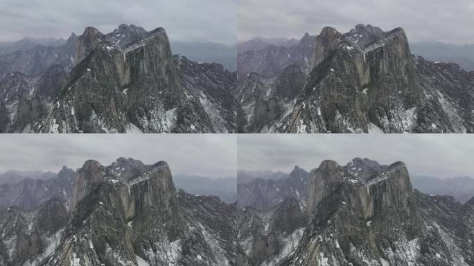 渭南华阴华山云海延时陕西旅游宣传华山雪景