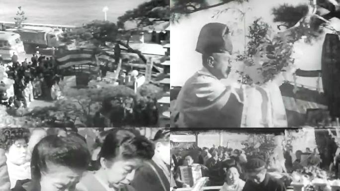 1956年日本露天话剧表演