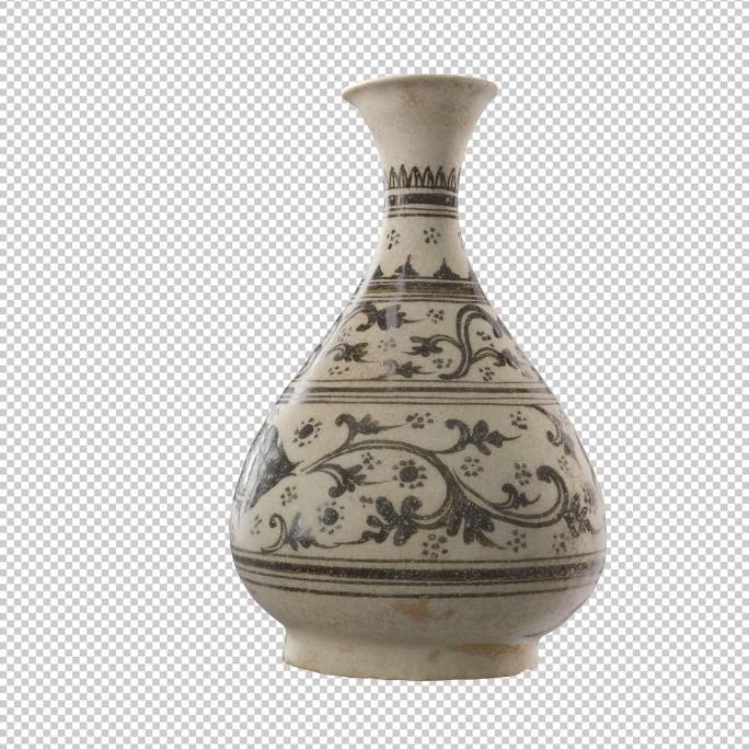 鱼纹 花瓶 瓷器 泰国鱼纹花瓶 陶瓷