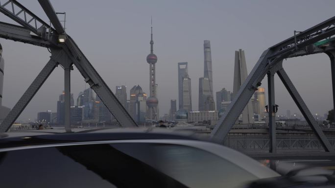 上海城市交通车流