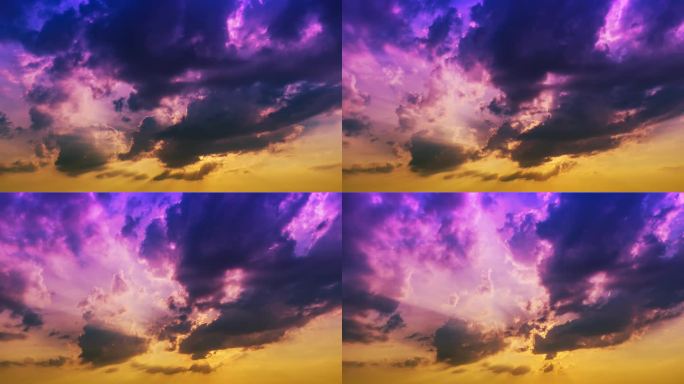 紫色唯美云彩