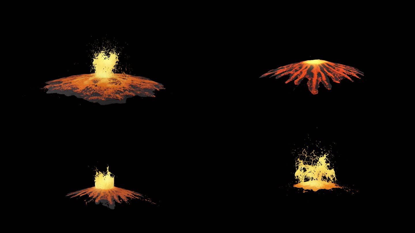 火山喷发岩浆