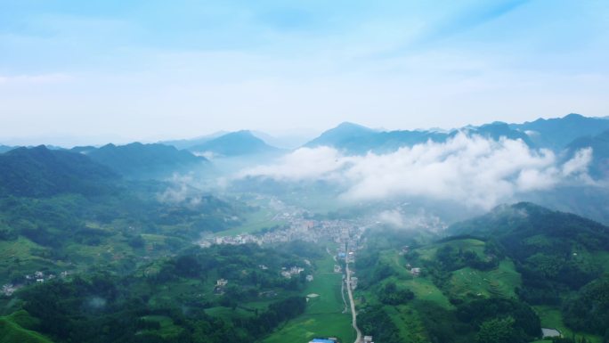 四川山区农村森林珙县航拍乡村航片乡村振兴