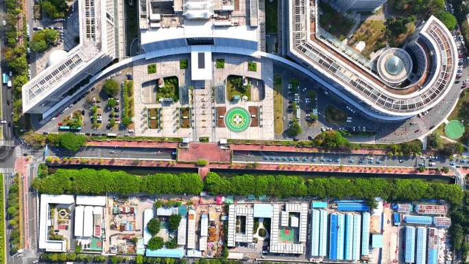 香港大学深圳医院航空救援直升机停机坪启用