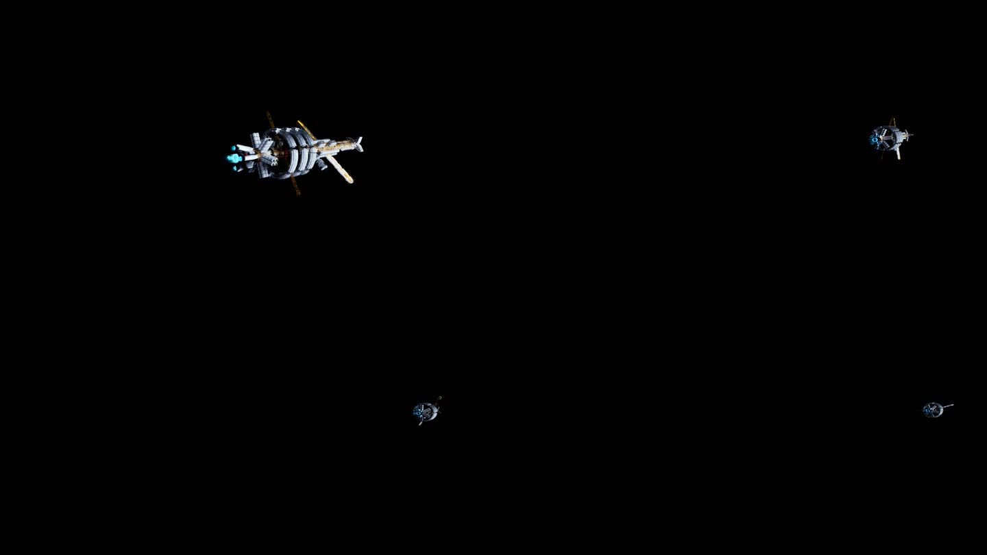 星际飞船快速驶入 4k高清视频素材