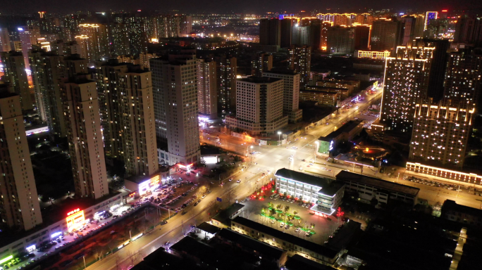 菏泽牡丹广场  城市夜景