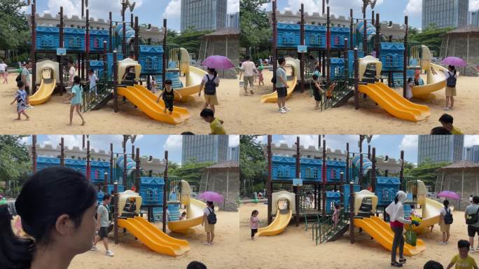 夏日游乐园 沙池小滑梯