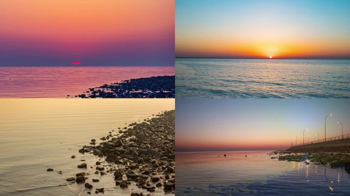 东疆日出 海上日出4K