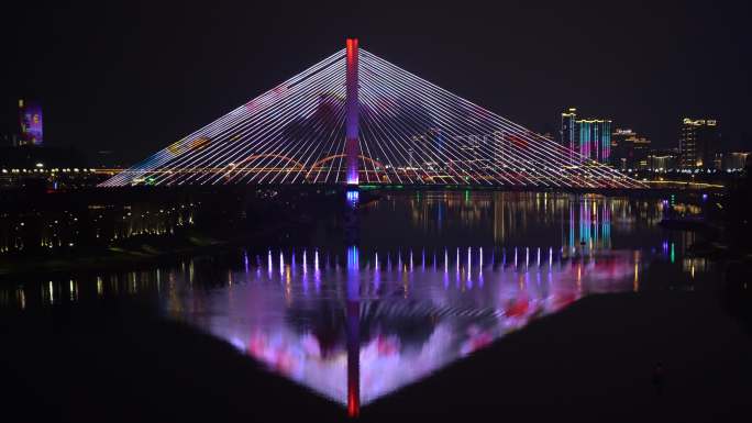 上中坝大桥夜景