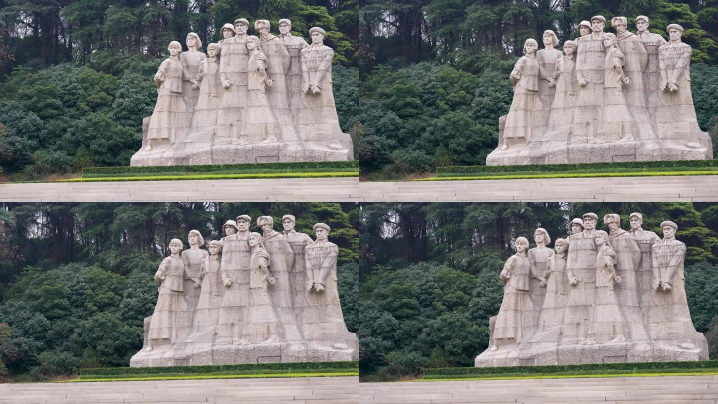 南京雨花台烈士陵园烈士群雕像