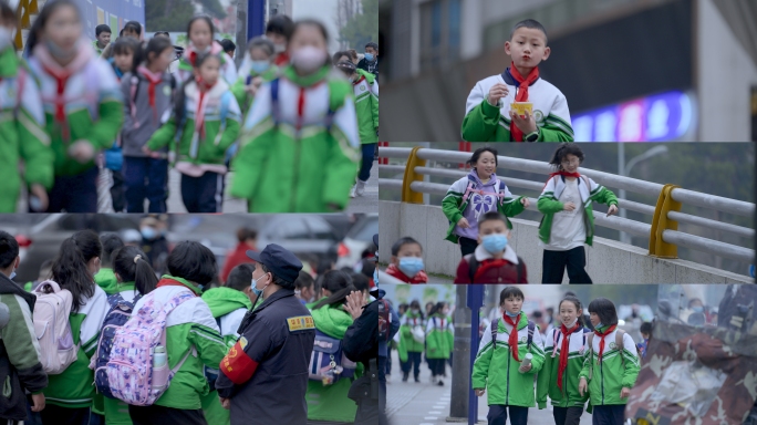 未来 希望  青涩 青少年 学生放学