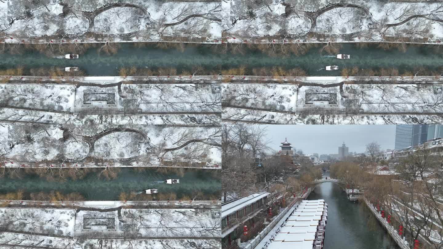 护城河雪景