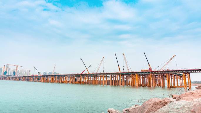 洪州大桥工程建设延时1