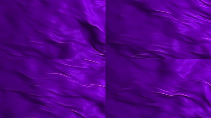 布料紫色飘动波浪3D渲染