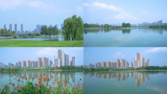 武汉汉阳墨水湖公园湿地公园4K视频合集