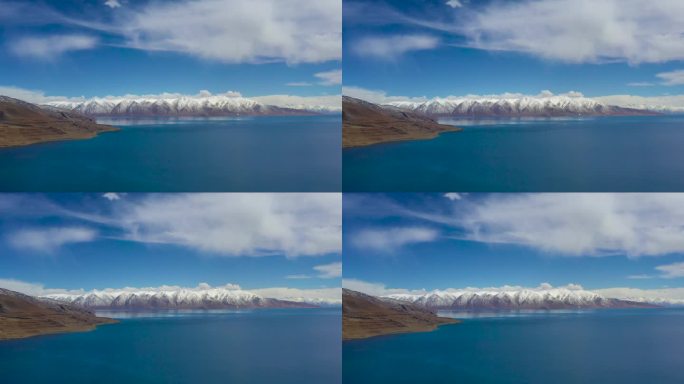 水天交接 当穹错 西藏神湖 仙境西藏盐湖