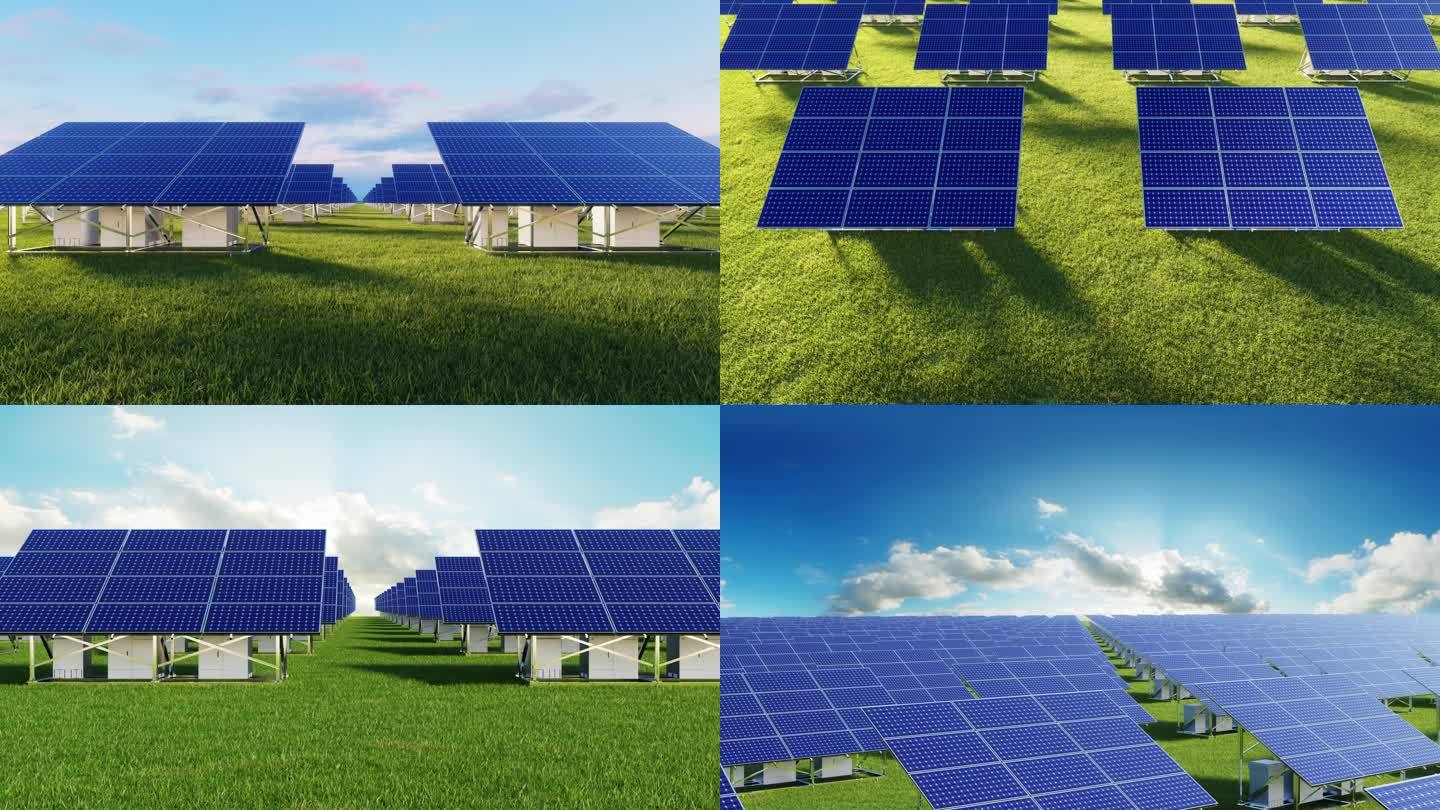 【4K】新能源太阳能光伏发电
