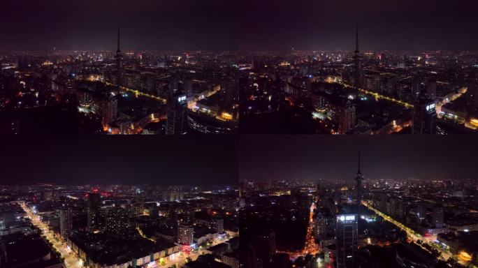 哈尔滨城市夜景 龙塔
