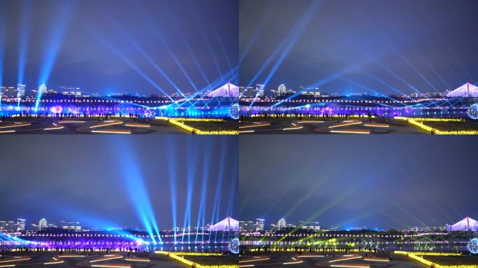 音乐喷泉南充市夜景丨4K丨原创实拍