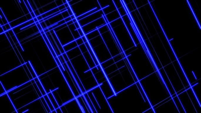 【4K】三维蓝色科技线条网格