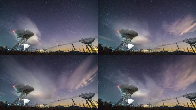 北京不老屯天文台银河星轨延时摄影