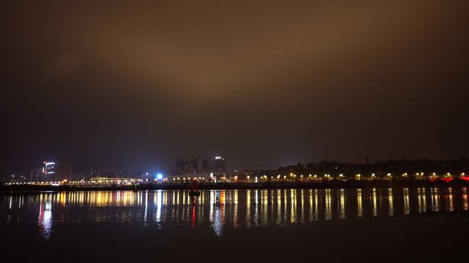 江边河畔城市夜景灯光丨4K丨原创实拍