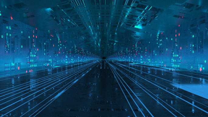 科技隧道穿梭转场（带透明通道）
