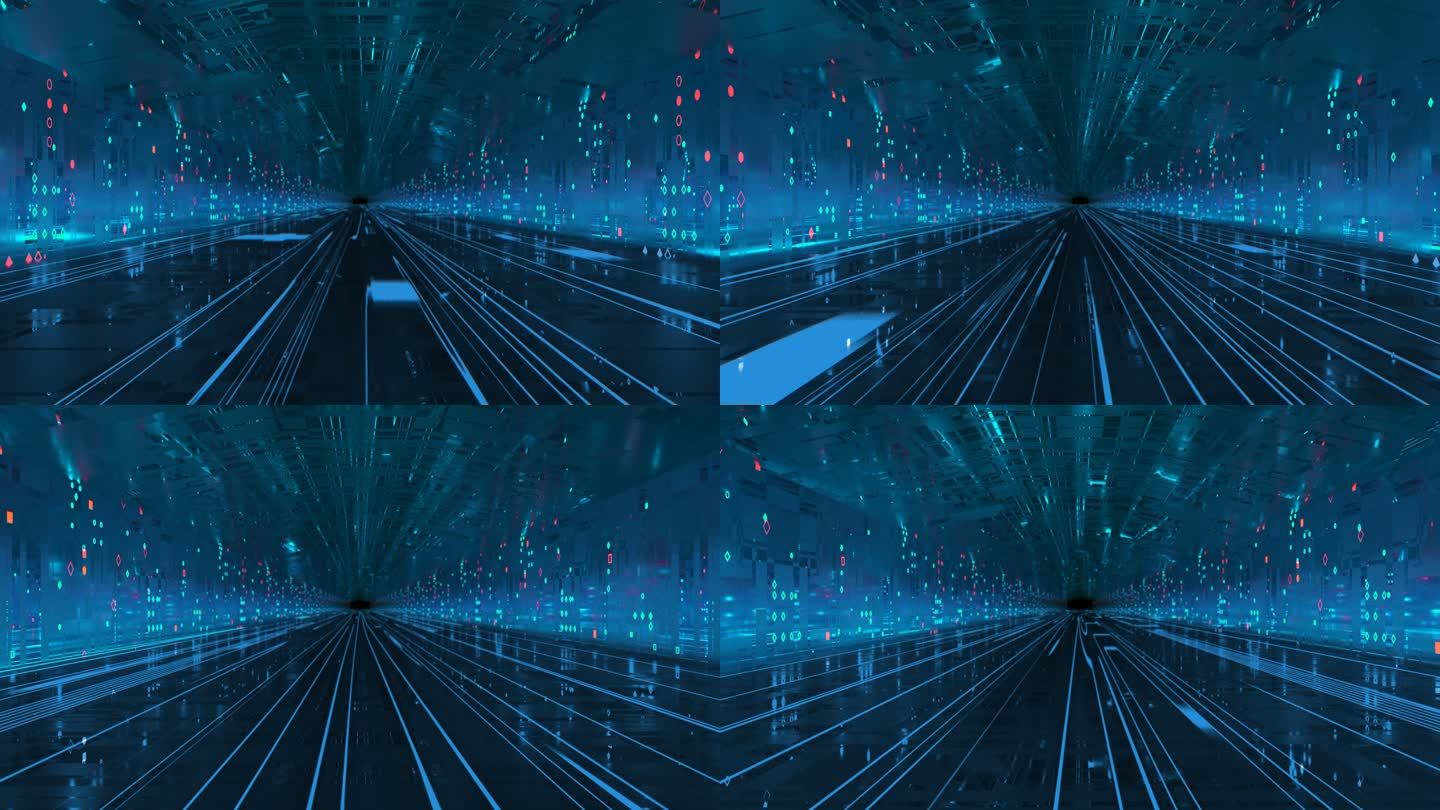 科技隧道穿梭转场（带透明通道）