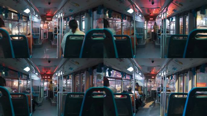 安庆城市公交车延时摄影
