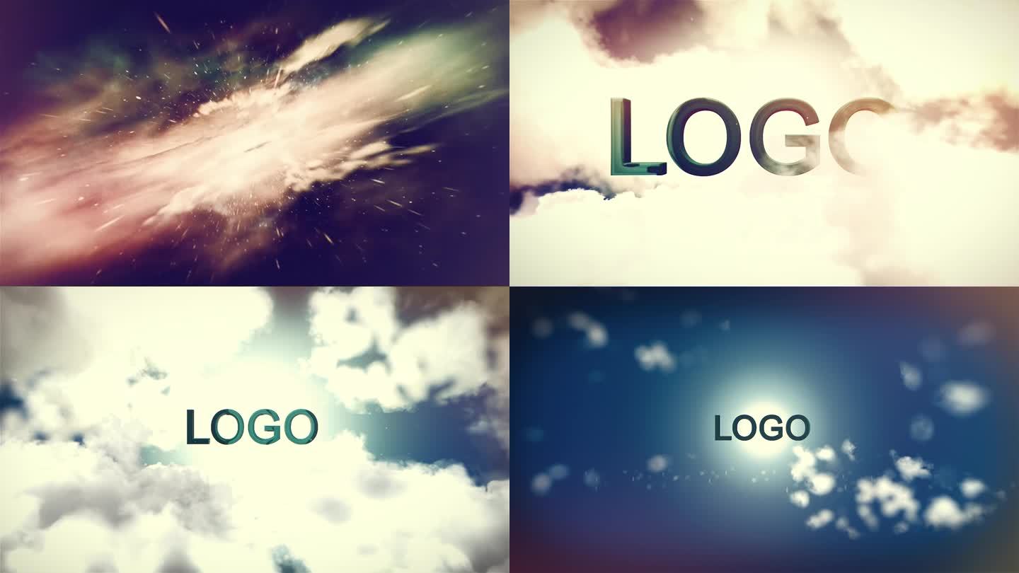 穿越云层电影效果logo