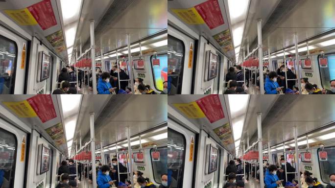 4K原创 实拍上海地铁视频素材