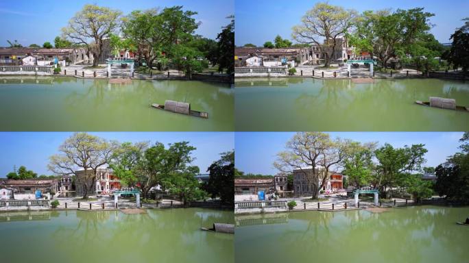 江门草坪里乡村旅游航拍