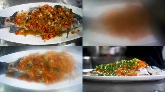 江西上饶传统美食红烧鱼烹饪