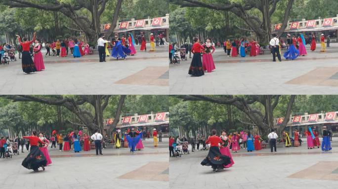 新疆舞民族舞 老龄化社会 市民休闲娱乐