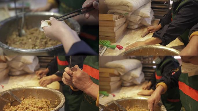 食堂包饺子